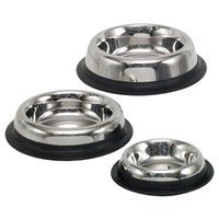 Nobby Edelstahlnapf Royal Flach Rutschfest 15,5 Cm 250 Ml FüR Hunde