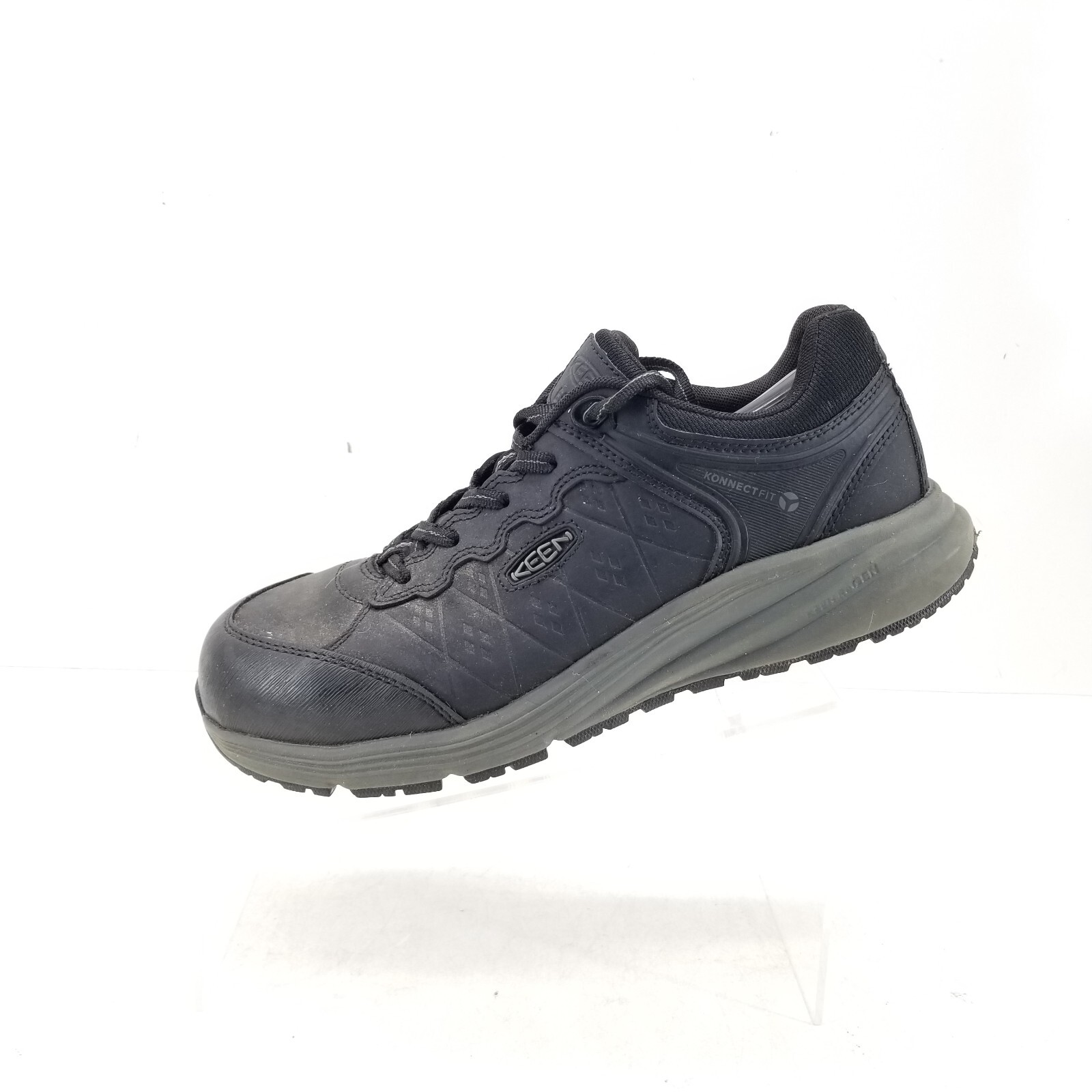 Sneakers da lavoro Keen Vista Energy ESD nere in pelle fibra di carbonio utility taglia 9