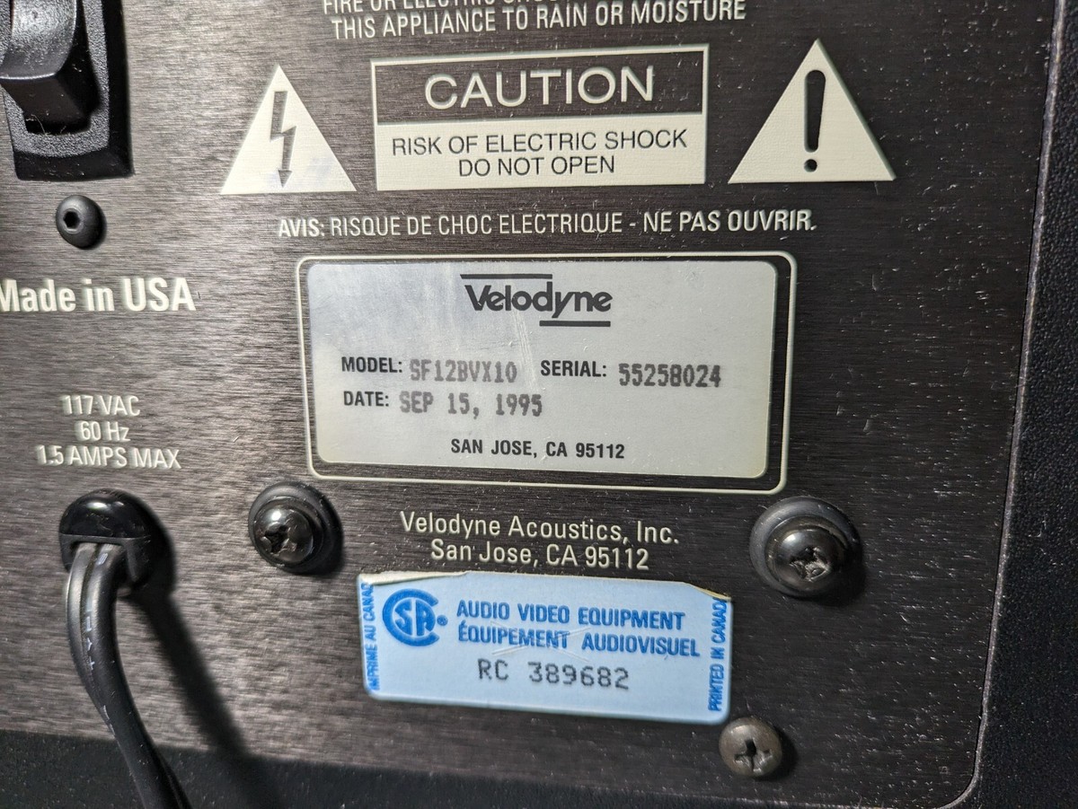 Velodyne Servo F-Series SF12BVX10 12