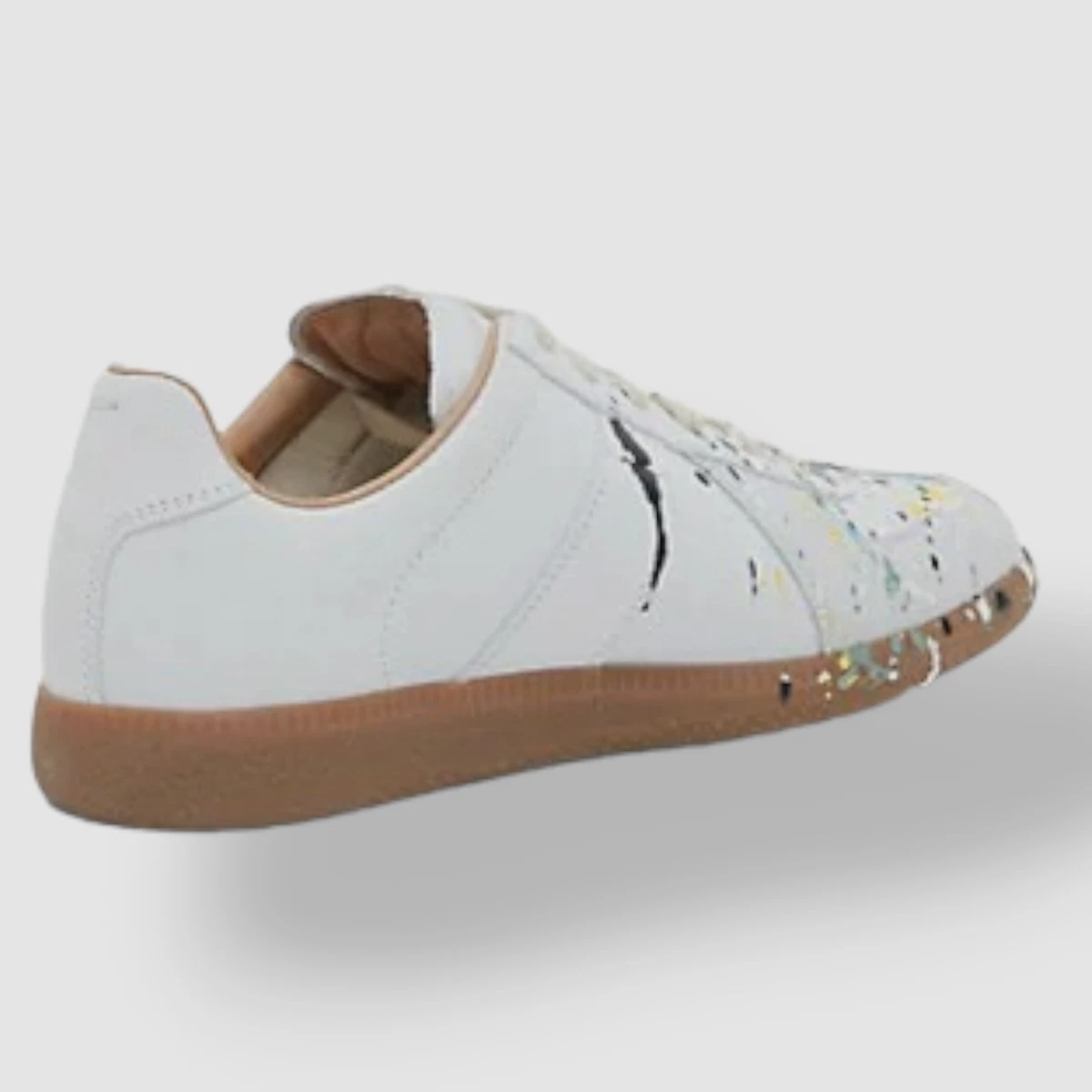 Maison Margiela - Replica White Leather Paint Splatter Sneaker