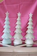 18" SNOWY GINGERBREAD LACE TREE Valerie Parr Hill PASTEL BLUE or GREEN Christmas