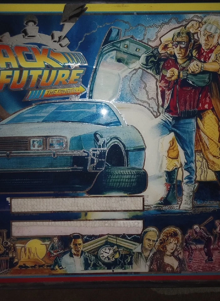 Back to the Future Vintage pinball backglass - Image 4 of 4