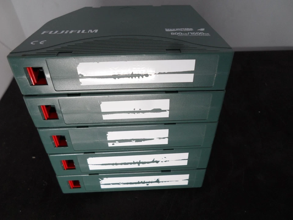 5X Un Lote Recertificado FujiFilm Ultrium4 LTO4 RW DATA Cartucho 800/1600 GB Foto 3 de 4
