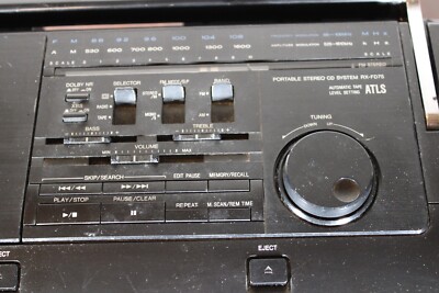 Panasonic RX-FD75 Stereo Boombox Dual Cassette Recorder CD Power