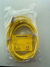 Turck U2489-24 (KB3T-5/S90) 1/2" Female Straight, 3 Wire, 5 meter, TPU, Yellow