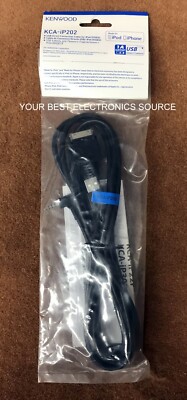 NEW Authentic Kenwood KCA-iP202 iPod Adapter Cable for Select 2011+ Radios OEM