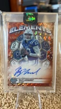 2023 Bowman’s Best U Riley Leonard Elements Of The Game Orange Auto # 12/25