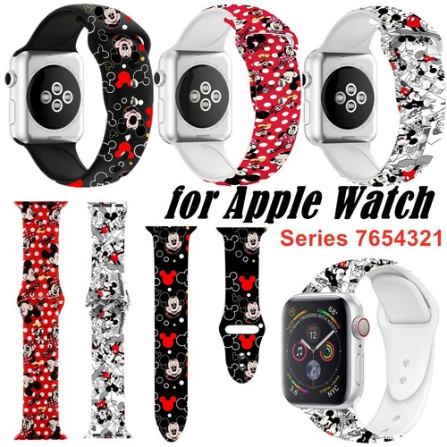 Silicone Sport Band Cute Strap Screen Protector Case For iWatch Series 7 6 5 4 3 - Picture 2 of 86