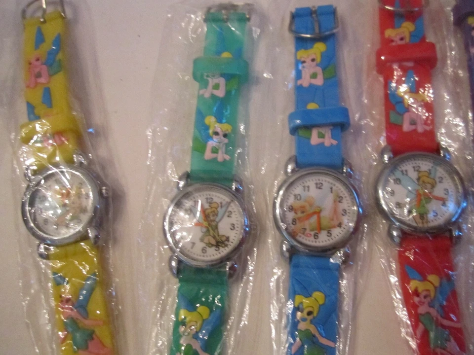 LOTE DE 10 RELOJES DE DISEÑO TWINKLE STAR (TINKER BELL) - RELOJES DE CUARZO - BBA-26 Foto 3 de 4