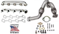 03-07 FOR Ford Powerstroke F250 F350 6.0 Stainless Exhaust Manifolds And Y Pipe
