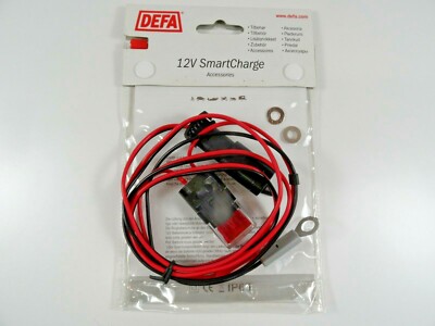 DEFA 701762 12V Charging Plug Cable Kit for ATV MOTORCYCLES 