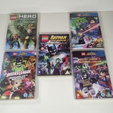 Lego Superheroes DVD Bundle x 5 Region 2 Batman Superman Hero Factory Joker DC