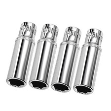 4pcs/Set 1/4 Inch Drive 10mm 6-Point Deep Socket Metricx8