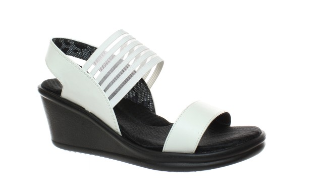 skechers white sandals