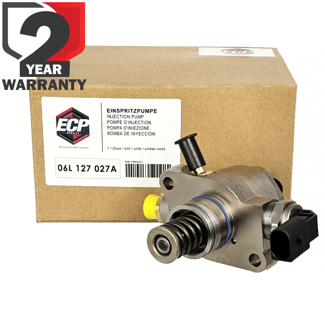 Pompe à injection 2.0 TSI à débit régulé pour circuit haute pression Passat et Superb