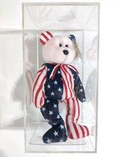 Spangle Beanie Baby pink face 1999 Retired Bear and tags in excellent condition