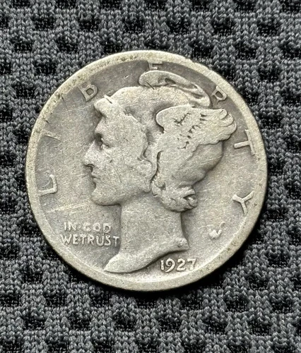 1927-S Mercury Dime • Good Details • San Francisco Mint • Circulated Silver