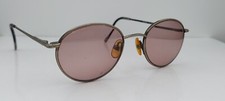 Vintage Britalia Trendie Gray Oval Metal Sunglasses FRAMES ONLY