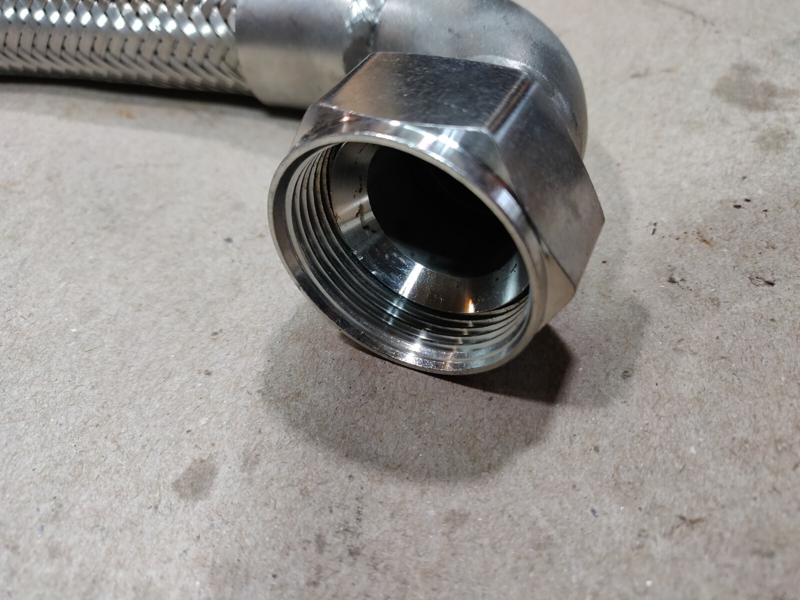 For 38mm Wastegate Braided Flex SS Dump Turbo Pipe Stainless Steel