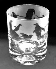 PENGUIN Frieze Boxed 30cl Glass Whisky Tumbler