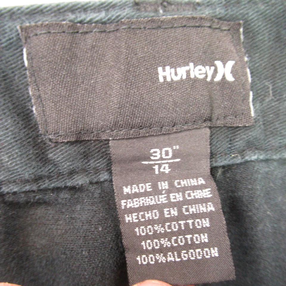 Pantalones Hurley Niñas 27X28 Pierna Recta Bolsillo con Cremallera Exterior Senderismo Negros Elastizados Foto 3 de 4