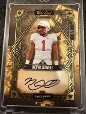 2022 Wild Card Matte Nephi Sewell 1/1 Autograph