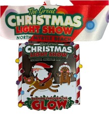 North Myrtle Beach South Carolina Dashing Through The Glow Running Metal Lanyard