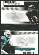 2021 Contenders #RN-DSM DeVonta Smith / Jaylen Waddle Round Numbers Rookie RC