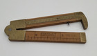 VINTAGE STANLEY NO. 36 BOXWOOD & BRASS 6-INCH TWO-FOLD CALIPER RULE - EXCELLENT — photo 1