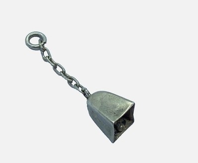 Kleiner Vintage Silber Ring Glocke Charm oder Anhänger