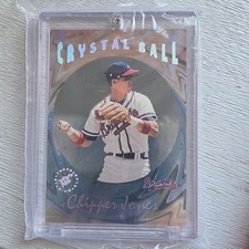 Topps 1995 Stadium Club Crystal Ball Chipper Jones #CB1 Atlanta Braves
