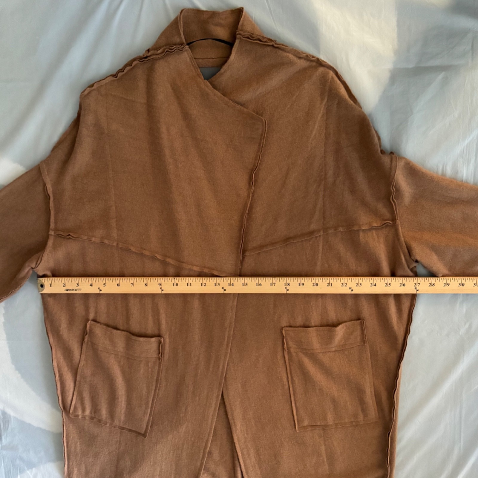 Camel Wool Unconstructed Jacket Medium - image 6