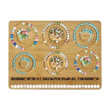 Compact Beading Mat Wood Bead Board for DIY Craft Jewelry Making Beading Tray