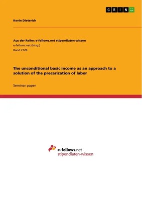 The unconditional basic income as an approach to a solution of the...