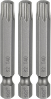 3 StüCk T40 Torx Bit Set Schraubendreher Bitsatz 1/4 Zoll Sechskantschaft 50Mm L