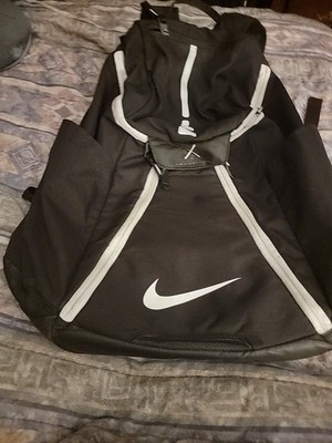 Nike Backpack Hoops Elite Max Air Team 2.0 Quad Zip Basketball Black White
