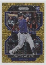 2022 Panini Prizm Tier II Gold Donut Circle Prizm 1/10 Colton Welker #151 4f5