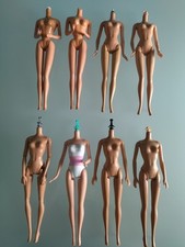 "MATTEL" Lotto N 5 "Barbie" 8 corpi per pezzi di ricambio e lavori di restauro.