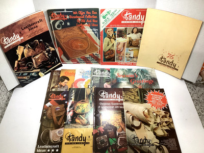 VINTAGE 1970 S TANDY LEATHER COMPANY LEATHERCRAFT CATALOGS LOT OF 13