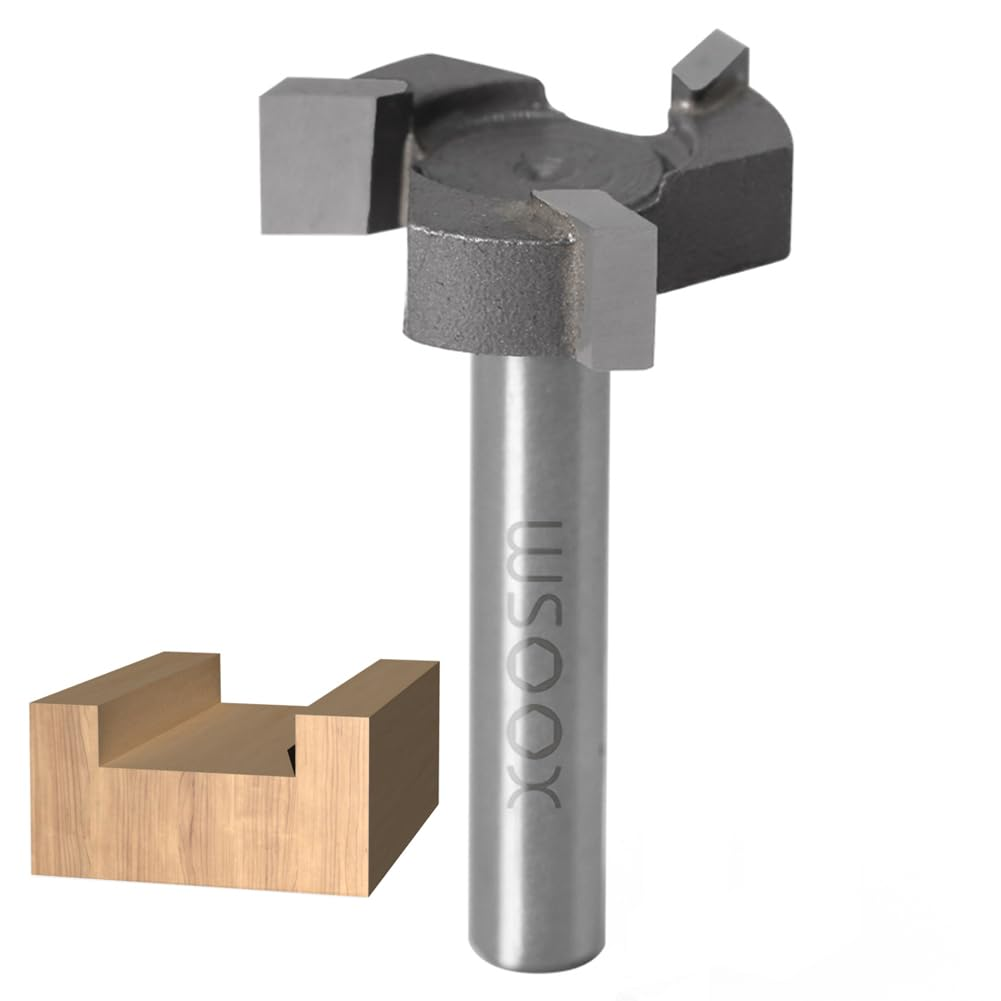 CNC Spoilboard Surfacing Router Bit, 1/4 Inch Shank Slab Flattening Planing Bits