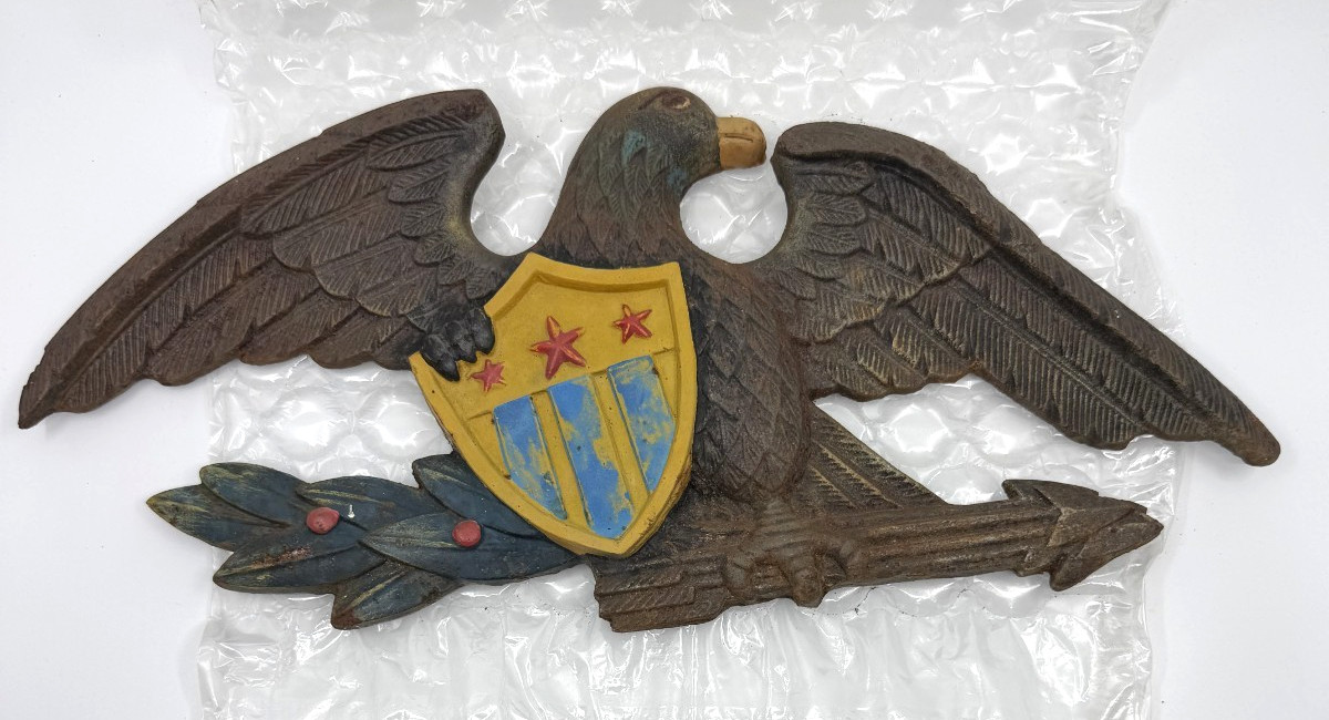 Vintage Sexton Bald Eagle Wall Cast Plaque | Metal | KoNasCrate