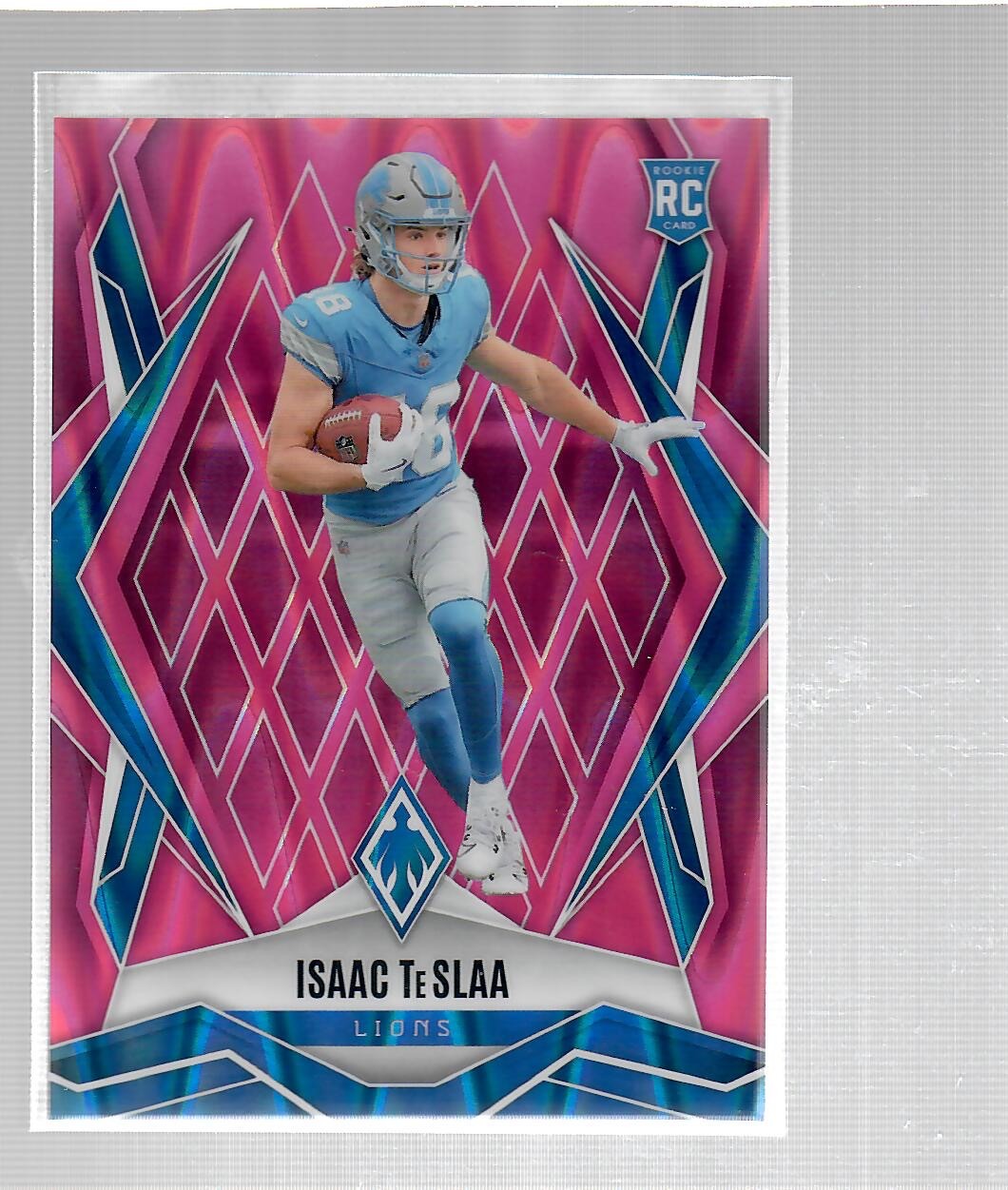 Isaac TeSlaa 2025 Phoenix Seismic Pink 8/75 card #189 Rc Rookie