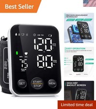 Durable Blood Pressure Monitor with Large LED Display  Family Memory Functions