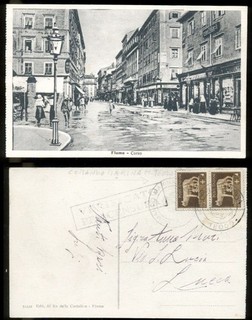 FIUME ex ISTRIA ITALIANA R.MARINA MILITARE TEODO CARTOLINA F.Piccolo