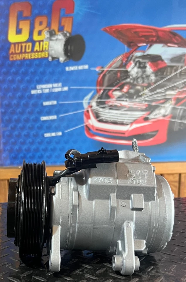COMPRESOR AIRE ACONDICIONADO APTO PARA DODGE DAKOTA, RAM 1500, RAM 2500, MITSUBISHI RAIDER, 67308 Foto 3 de 4