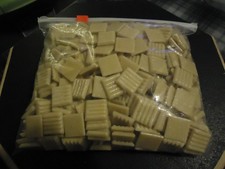 3lb approx Ivory / Buttercream Yellow Glass Mosaic Tile Lot    x  Inch