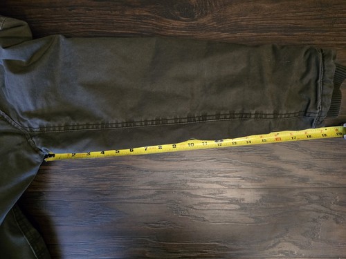 Gap Coat Size Small Olive Green Hooded Zipper Button Sherpa Lined - Picture 3 of 12