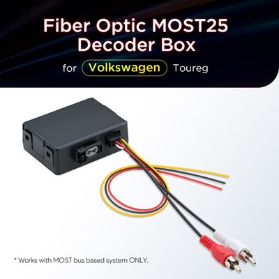 XTRONS Optical Fiber Harman Dynaudio Amp Adaptor Decoder for VW Touareg 2011-18