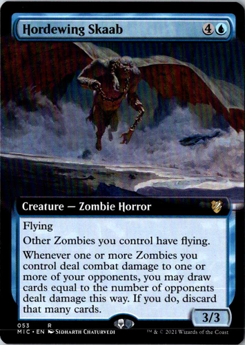 Hordewing Skaab (Extended Art) R Commander: Innistrad: Midnight Hunt 53