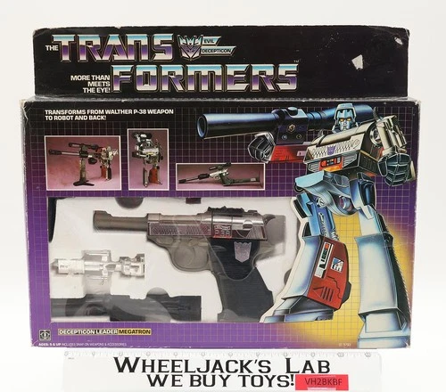 Megatron 100% Complete W/BOX & INSERT G1 Transformers 1984 Vintage Figure NM